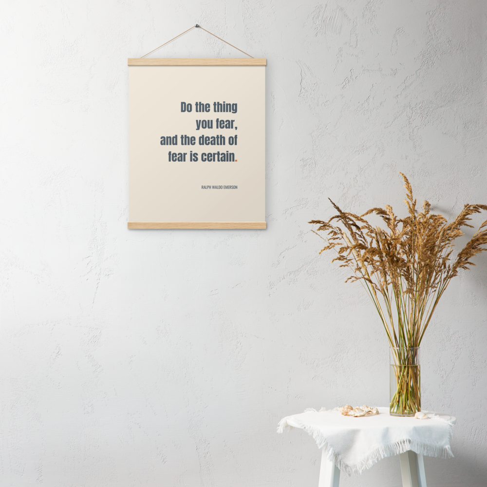 Matte paper quote prints with hanger