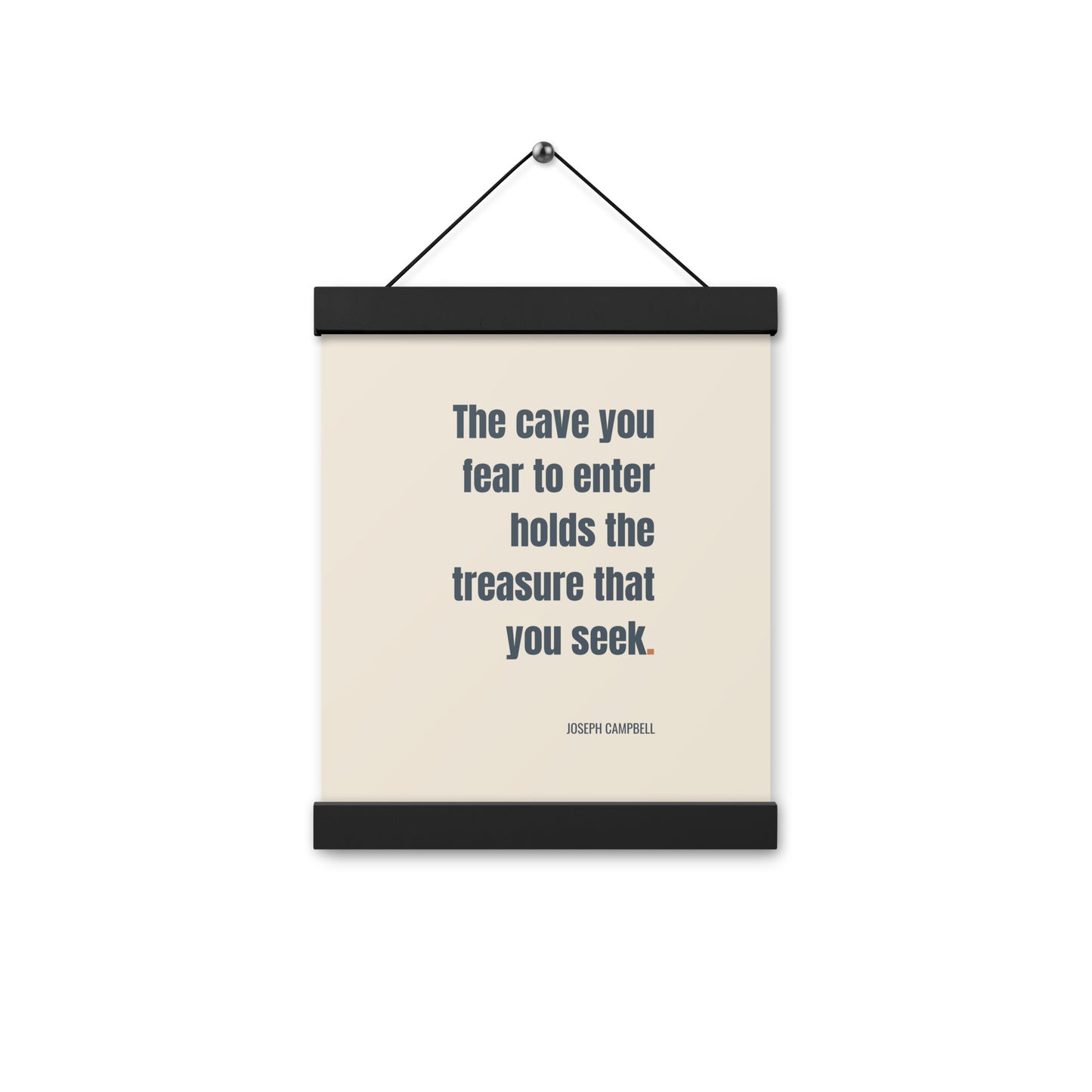 motivational wall art with hanger