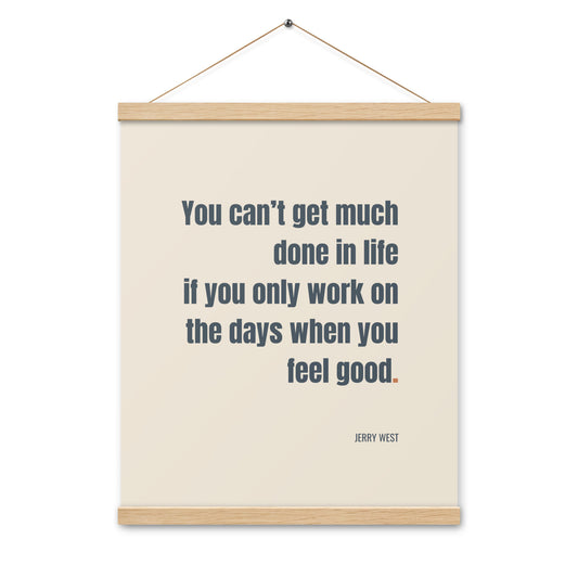 motivational wall art with hanger