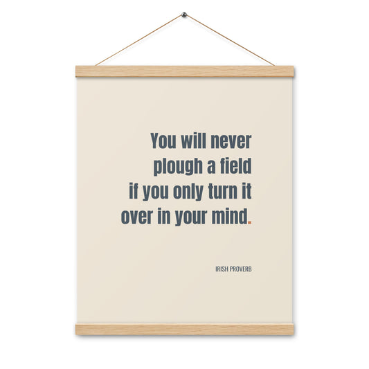 motivational wall art with hanger